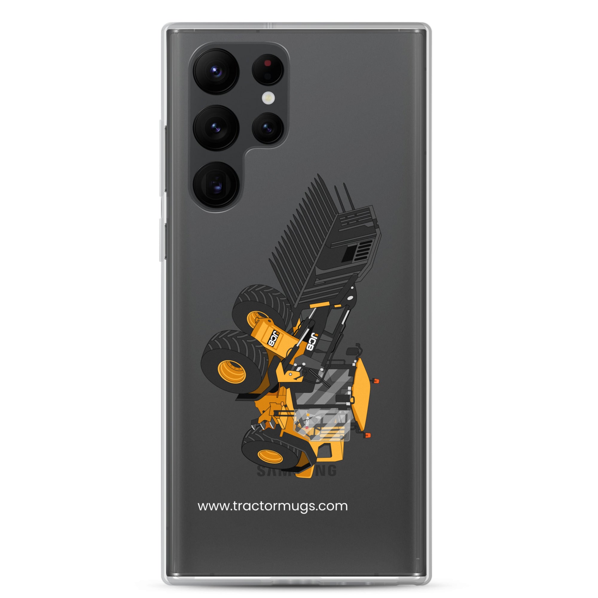 JCB Clear Case for Samsung® Samsung Galaxy S22 Ultra JCB 435 S Farm Master | Clear Case for Samsung® Quality Farmers Merch