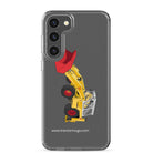 JCB Clear Case for Samsung® Samsung Galaxy S23 Plus JCB 4D Backhoe | Clear Case for Samsung® Quality Farmers Merch