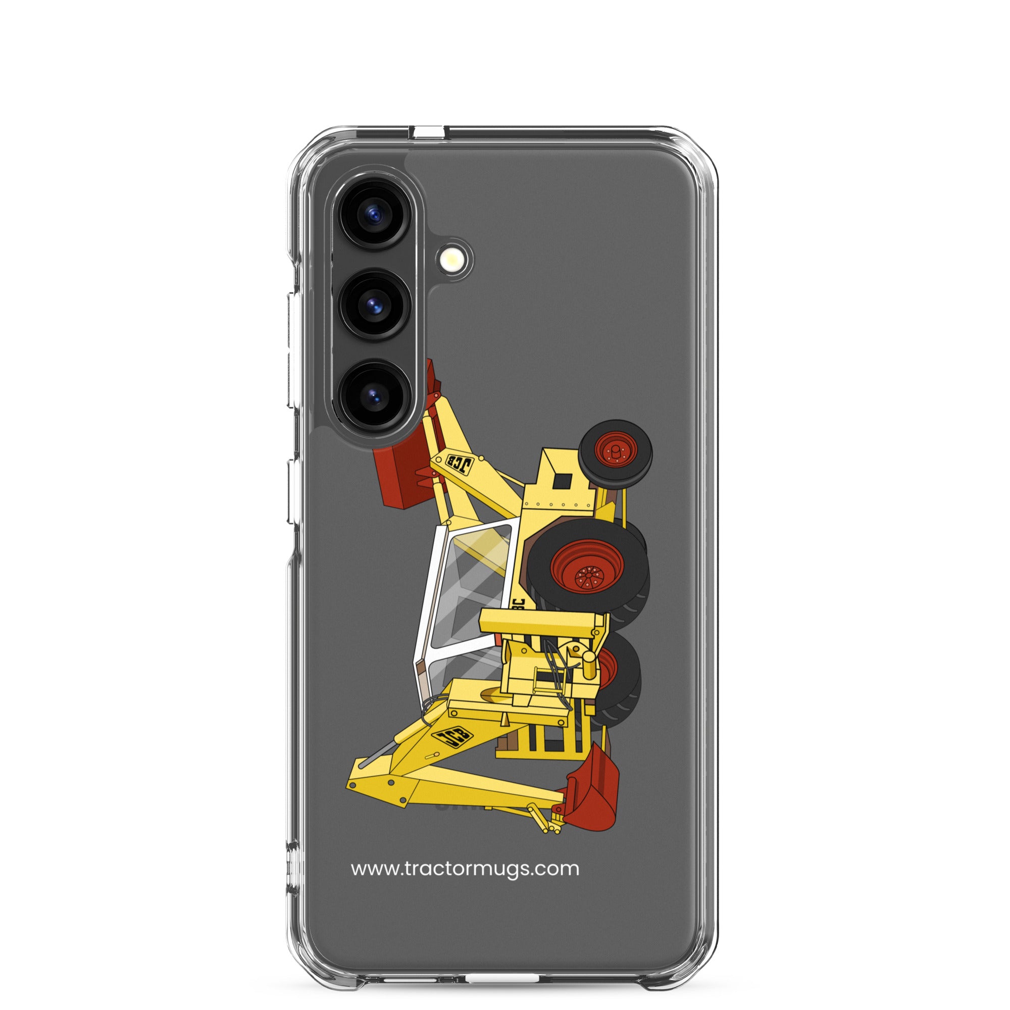 JCB Clear Case for Samsung® Samsung Galaxy S24 JCB 3C II Backhoe | Clear Case for Samsung® Quality Farmers Merch