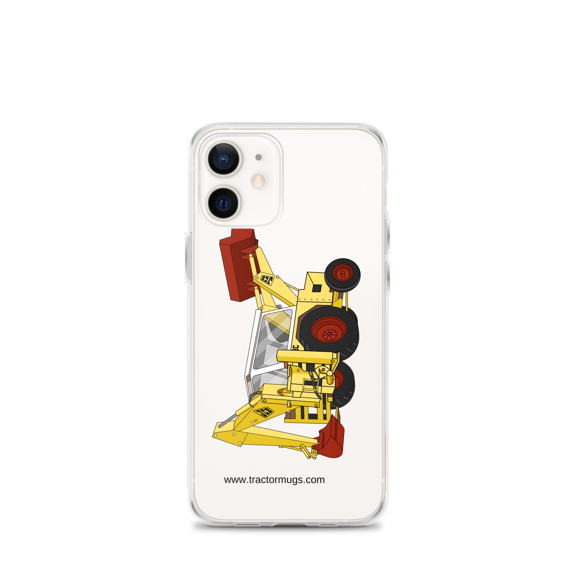 JCB iPhone 12 mini JCB 3C II Backhoe | Clear Case for iPhone® Quality Farmers Merch