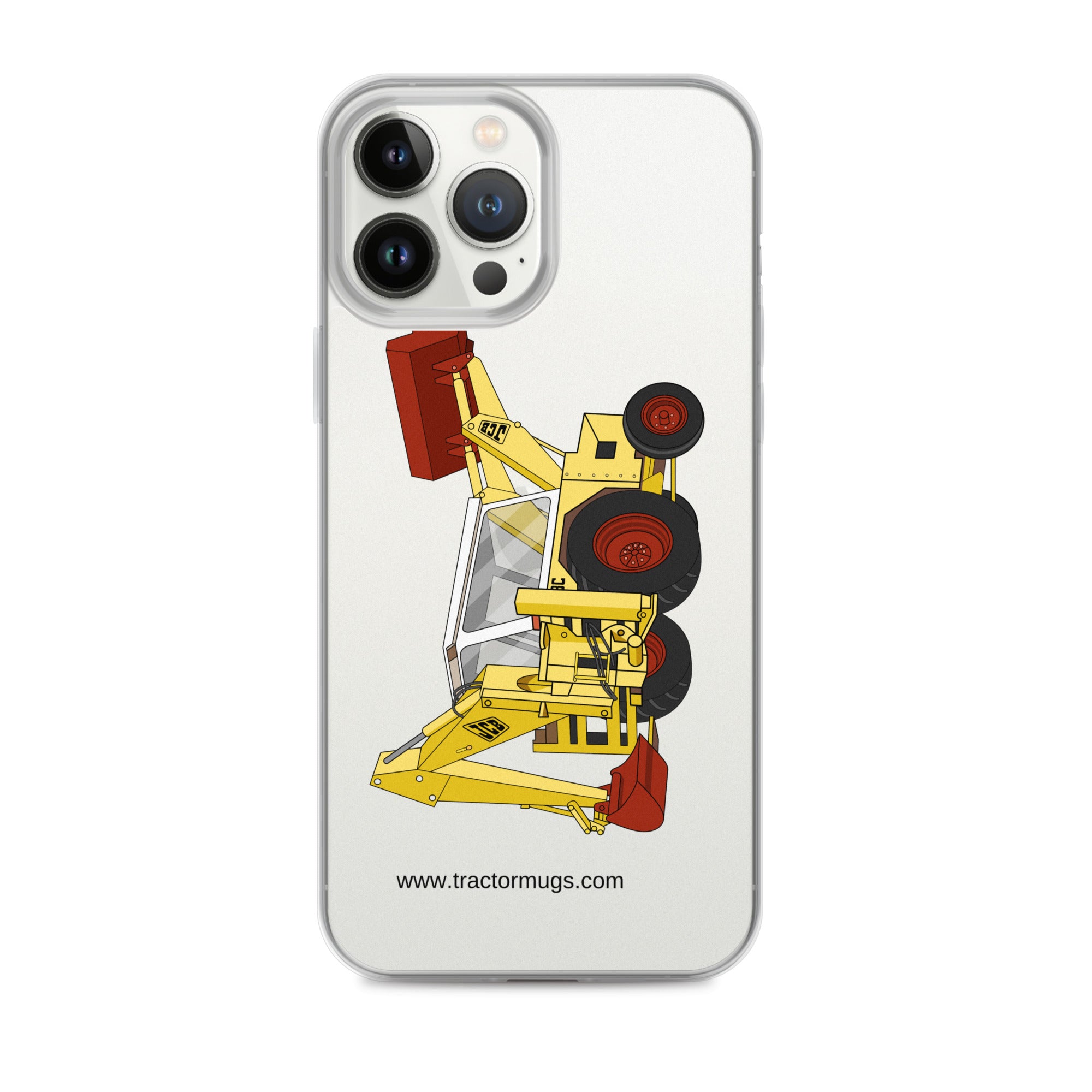 JCB iPhone 13 Pro Max JCB 3C II Backhoe | Clear Case for iPhone® Quality Farmers Merch