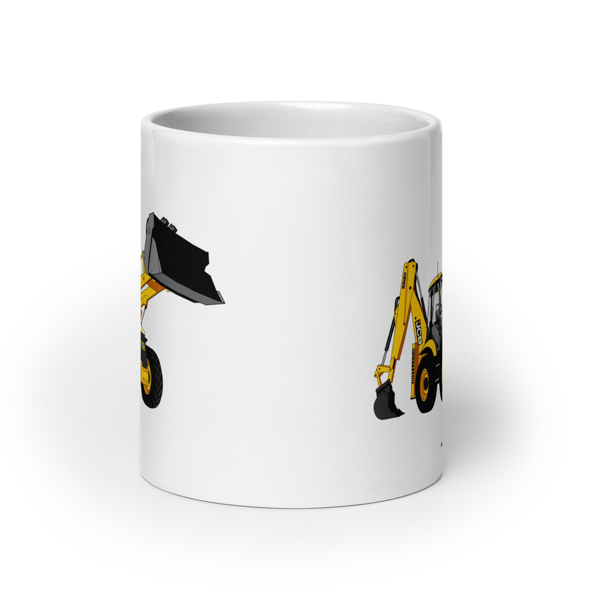 JCB JCB 5CX Backhoe | White glossy mug Quality Farmers Merch
