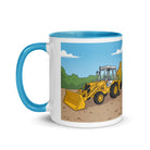 JCB JCB 80's White Cab Man | Mug with Color Inside Quality Farmers Merch