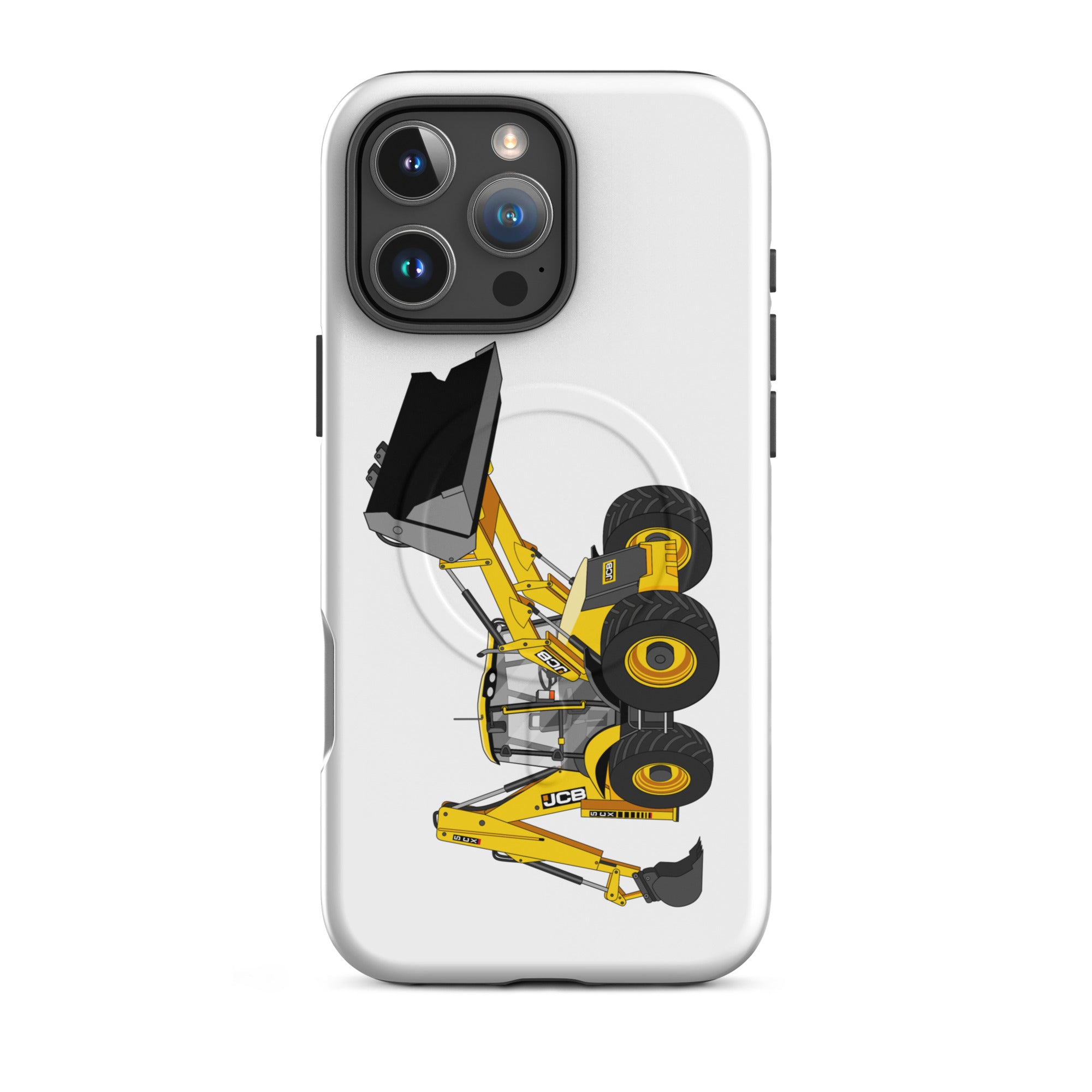 JCB MagSafe® Tough Case for iPhone® iPhone 16 Pro Max JCB 5CX Backhoe | MagSafe® tough case for iPhone® Quality Farmers Merch