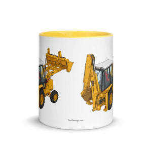 JCB Mug with Color Inside JCB 3cx Turbo | Mug with Color Inside (1990) Quality Farmers Merch