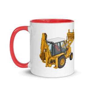 JCB Mug with Color Inside JCB 3cx Turbo | Mug with Color Inside (1990) Quality Farmers Merch