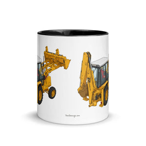 JCB Mug with Color Inside JCB 3cx Turbo | Mug with Color Inside (1990) Quality Farmers Merch