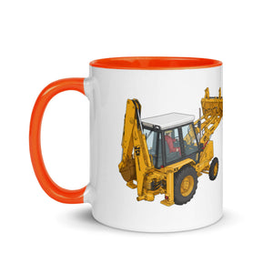 JCB Mug with Color Inside JCB 3cx Turbo | Mug with Color Inside (1990) Quality Farmers Merch