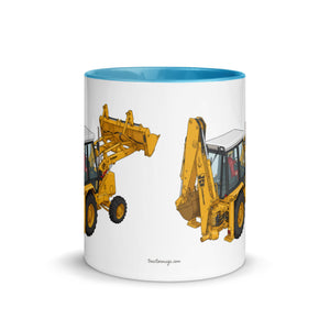 JCB Mug with Color Inside JCB 3cx Turbo | Mug with Color Inside (1990) Quality Farmers Merch