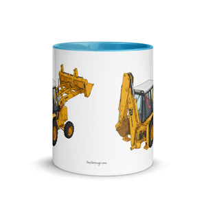 JCB Mug with Color Inside JCB 3cx Turbo | Mug with Color Inside (1990) Quality Farmers Merch