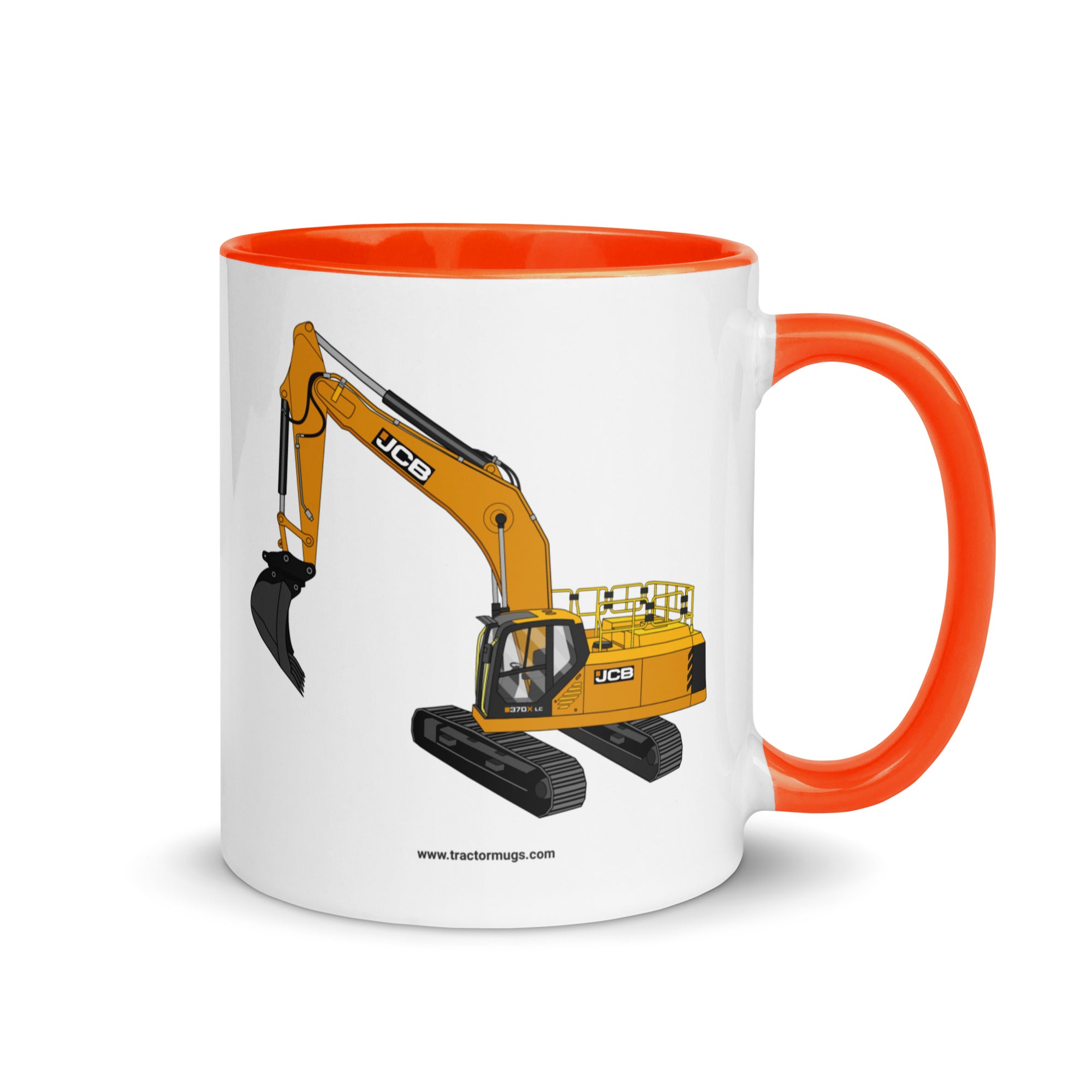 JCB Orange / 11 oz JCB 370 LC | Mug with Color Inside Quality Farmers Merch