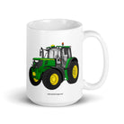 John Deere 15 oz John Deere 6155 M | White glossy mug Quality Farmers Merch