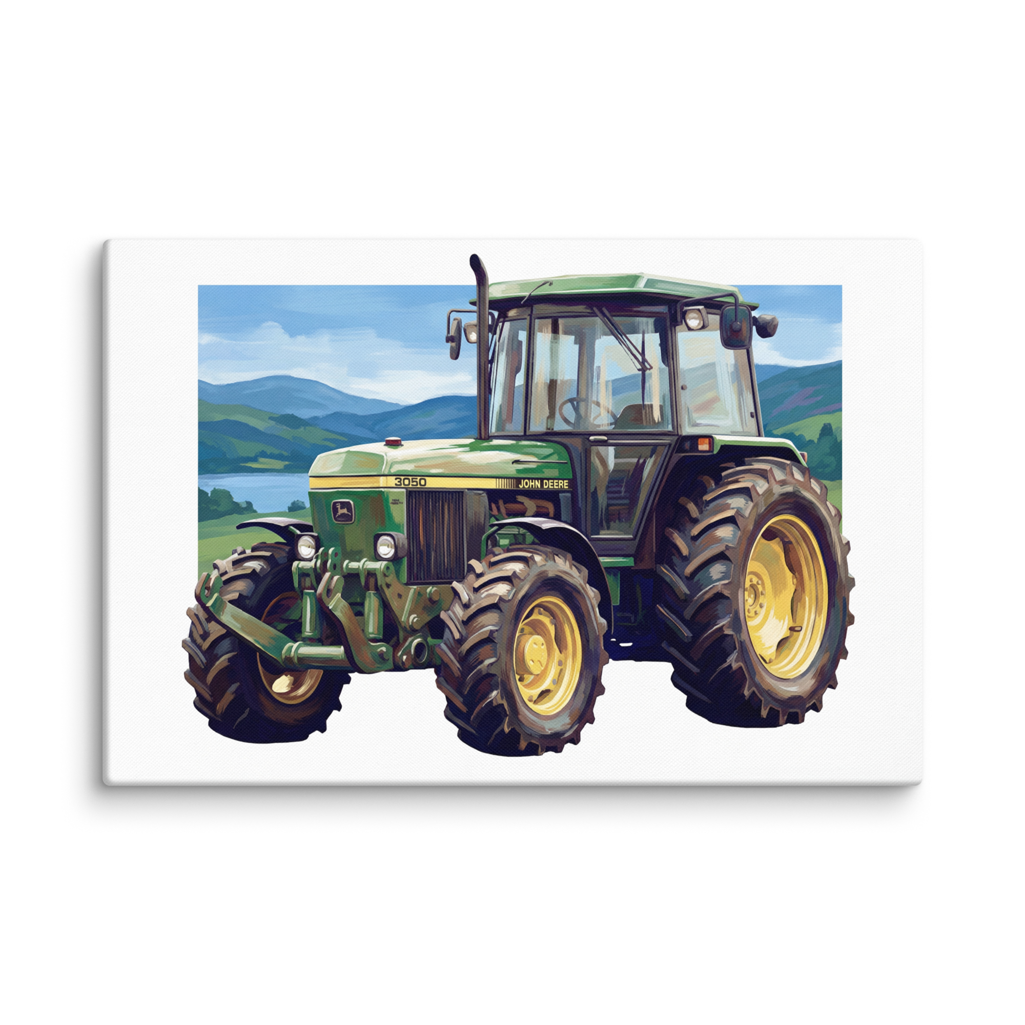John Deere 16″×24″ John Deere 3050 | Splash Art Canvas Quality Farmers Merch