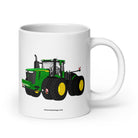 John Deere 20 oz John Deere 9R 640 | White glossy mug Quality Farmers Merch