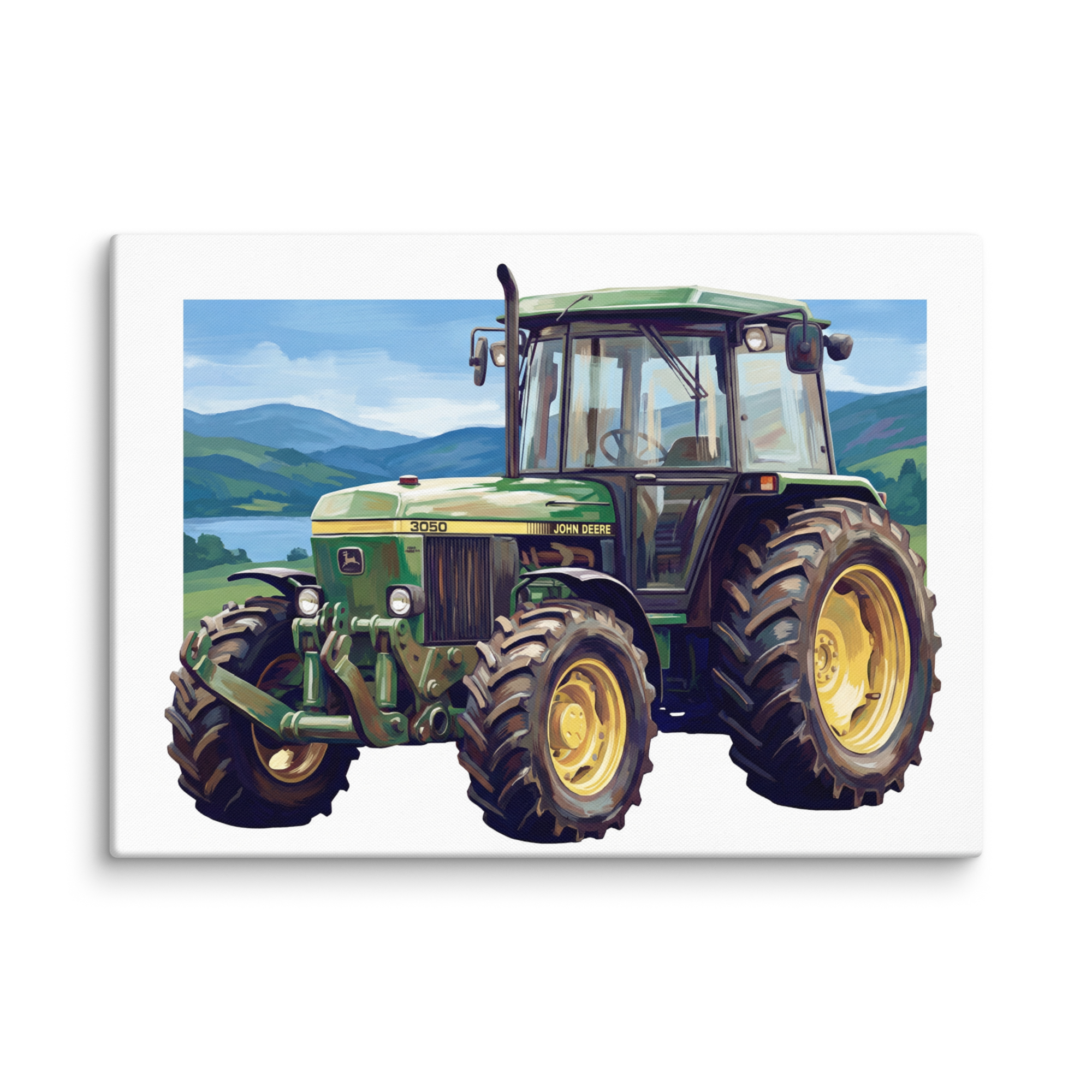 John Deere 20″×28″ John Deere 3050 | Splash Art Canvas Quality Farmers Merch
