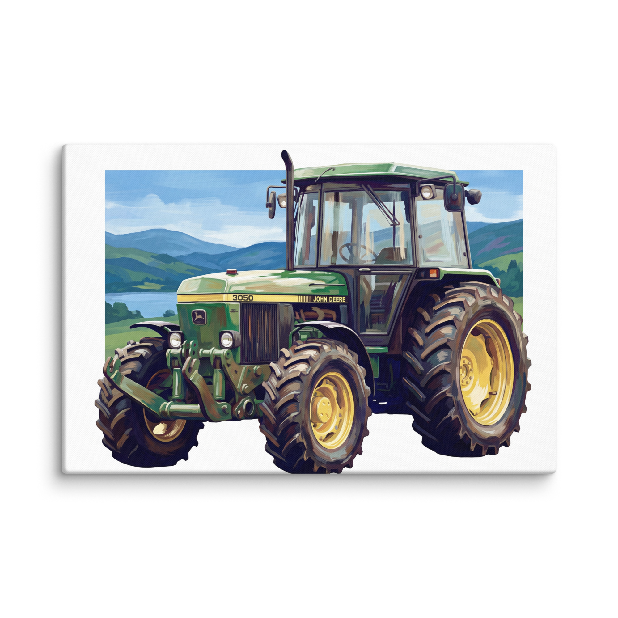 John Deere 20″×30″ John Deere 3050 | Splash Art Canvas Quality Farmers Merch