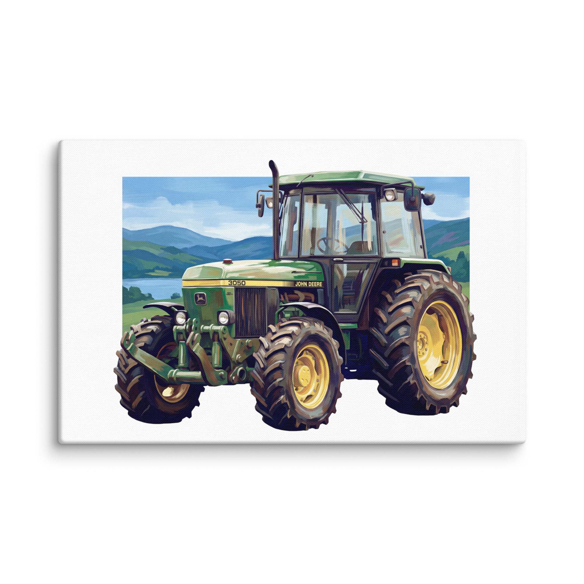 John Deere 26″×40″ John Deere 3050 | Splash Art Canvas Quality Farmers Merch
