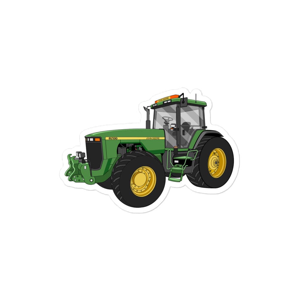 John Deere 4″×4″ John Deere 8200 | Bubble-free stickers Quality Farmers Merch