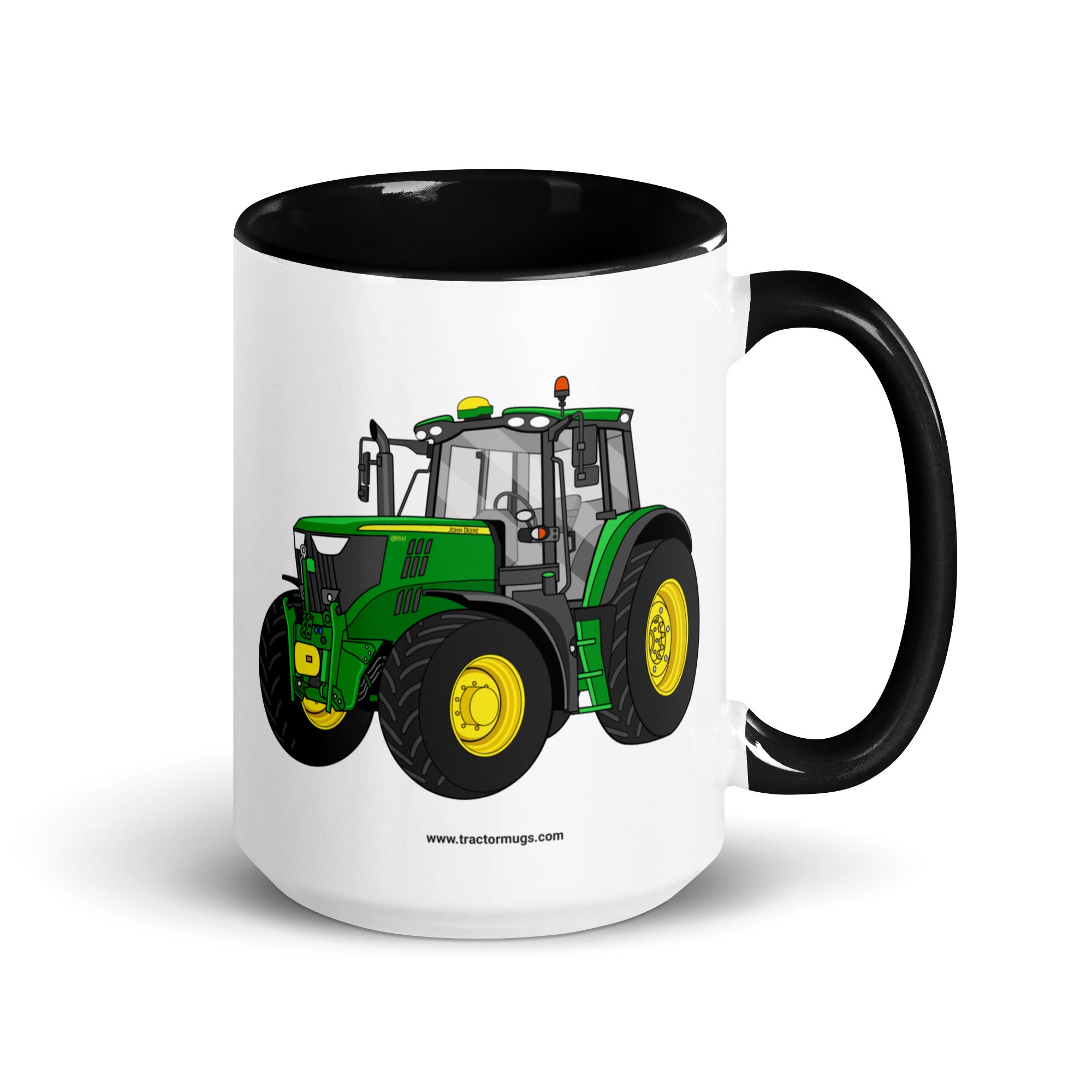 John Deere Black / 15 oz John Deere 6155 M | Mug with Color Inside Quality Farmers Merch