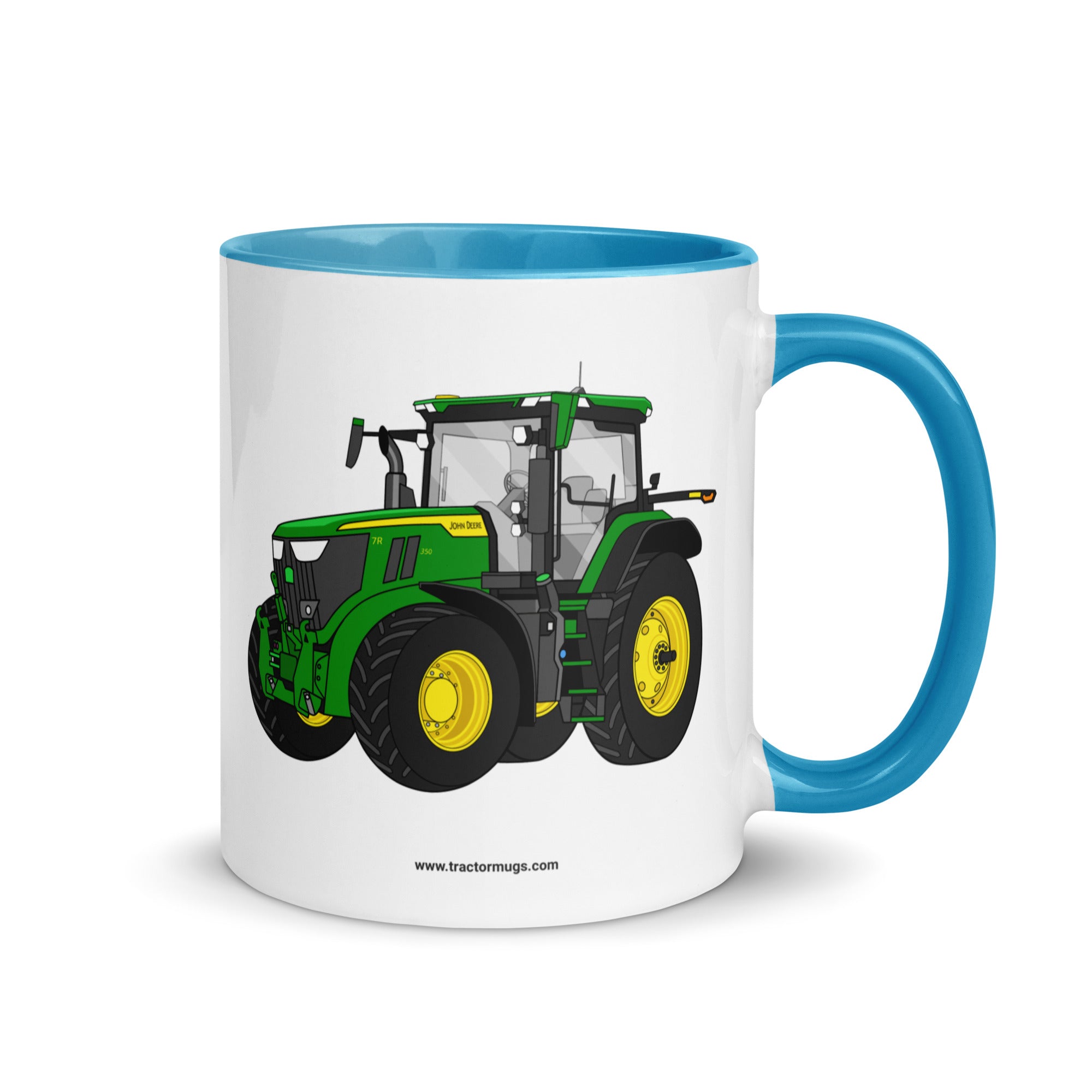 John Deere Blue / 11 oz John Deere 7R 350 Auto Power | Mug with Color Inside Quality Farmers Merch