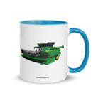 John Deere Blue / 11 oz John Deere X9 1100 Combine | Mug with Color Inside Quality Farmers Merch