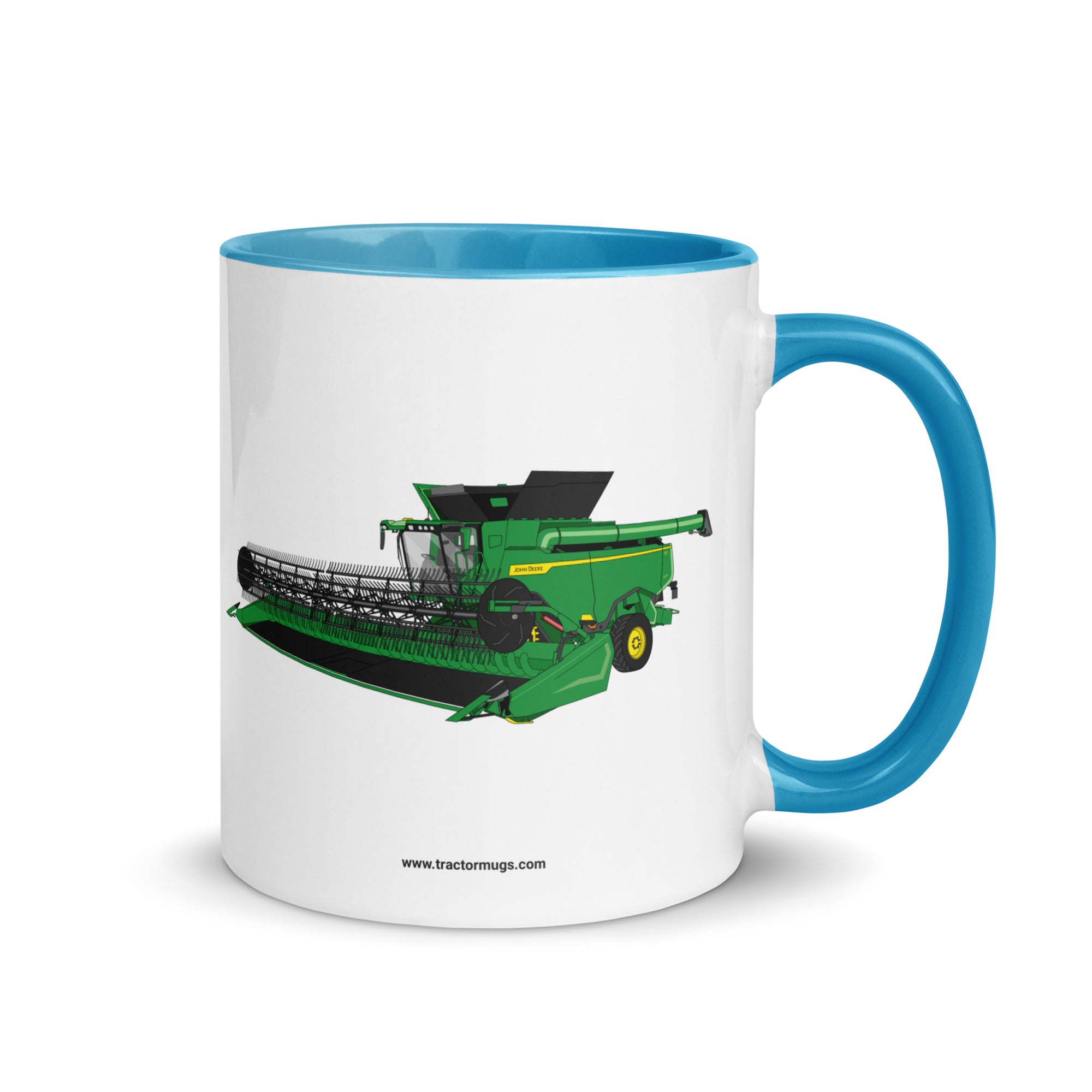 John Deere Blue / 11 oz John Deere X9 1100 Combine | Mug with Color Inside Quality Farmers Merch