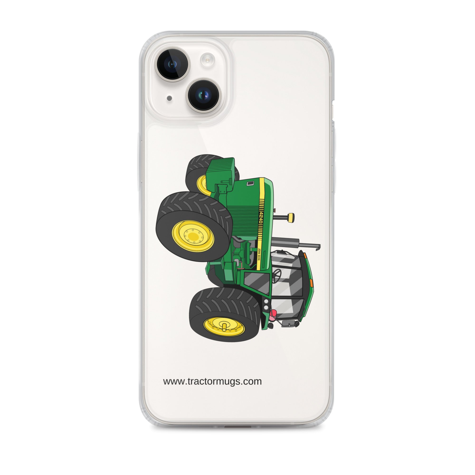 John Deere Clear Case for iPhone® iPhone 14 Plus John Deere 4240  |  Clear Case for iPhone® Quality Farmers Merch