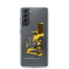 John Deere Clear Case for Samsung® Samsung Galaxy S21 John Deere 410G Backhoe | Clear Case for Samsung® Quality Farmers Merch