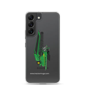 John Deere Clear Case for Samsung® Samsung Galaxy S22 John Deere X9 1100 Combine | Clear Case for Samsung® Quality Farmers Merch