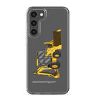 John Deere Clear Case for Samsung® Samsung Galaxy S23 Plus John Deere 410G Backhoe | Clear Case for Samsung® Quality Farmers Merch
