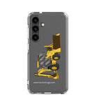John Deere Clear Case for Samsung® Samsung Galaxy S24 John Deere 410G Backhoe | Clear Case for Samsung® Quality Farmers Merch