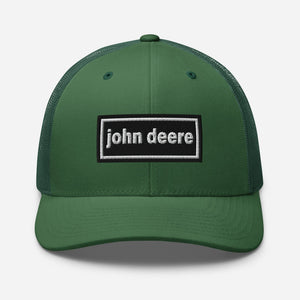 John Deere Evergreen Oasis Style Retro John Deere | Trucker Cap Quality Farmers Merch