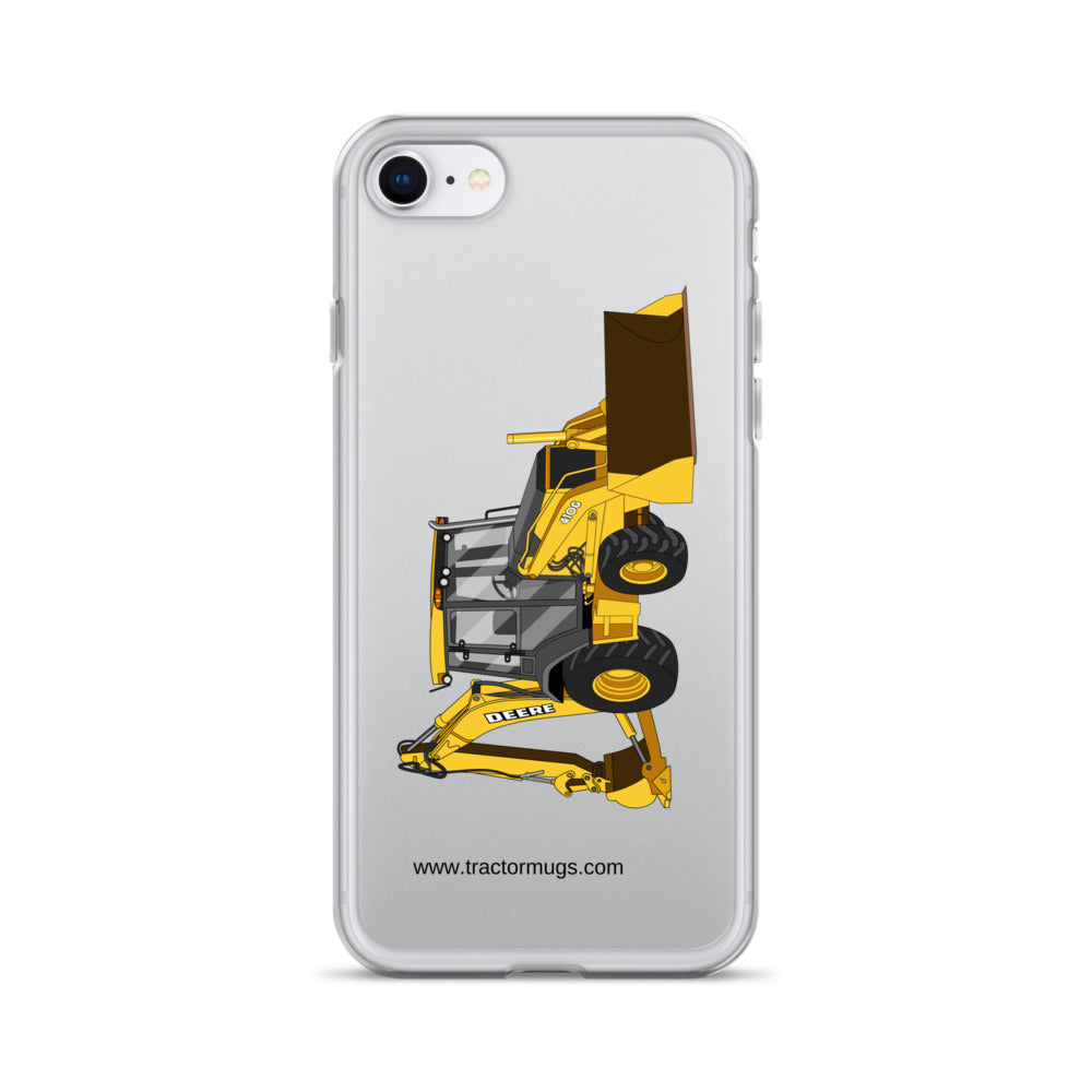 John Deere iPhone SE John Deere 410G Backhoe | Clear Case for iPhone® Quality Farmers Merch