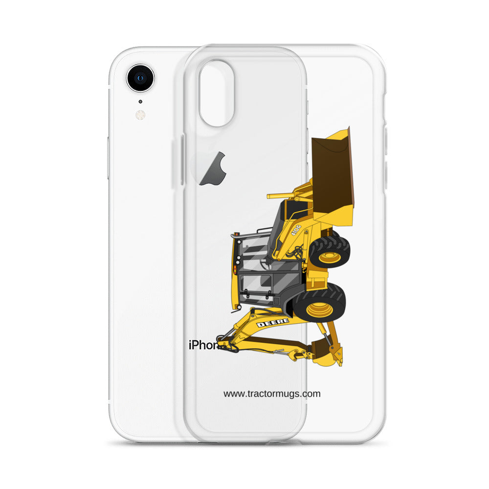 John Deere John Deere 410G Backhoe | Clear Case for iPhone® Quality Farmers Merch