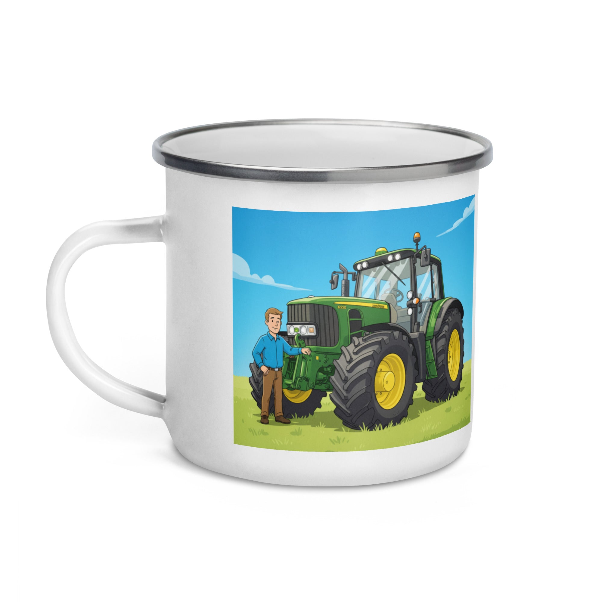John Deere John Deere 6930 Man' | Enamel Mug Quality Farmers Merch