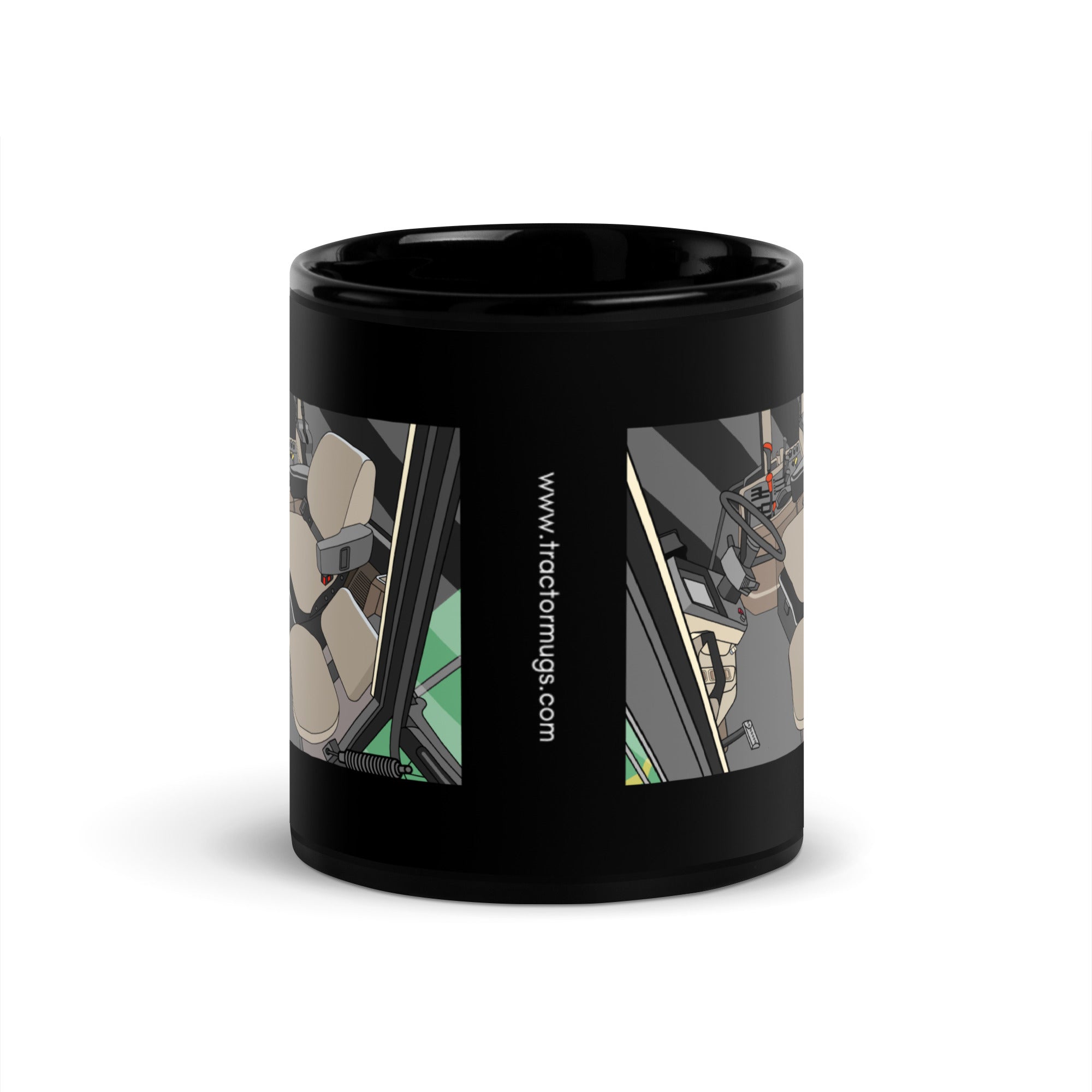 John Deere John Deere 7810 Cabin | Black Glossy Mug Quality Farmers Merch