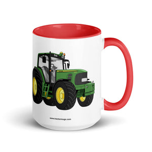 John Deere Mug with Color Inside Red / 15oz John Deere 6930 | Mug with Color Inside Quality Farmers Merch