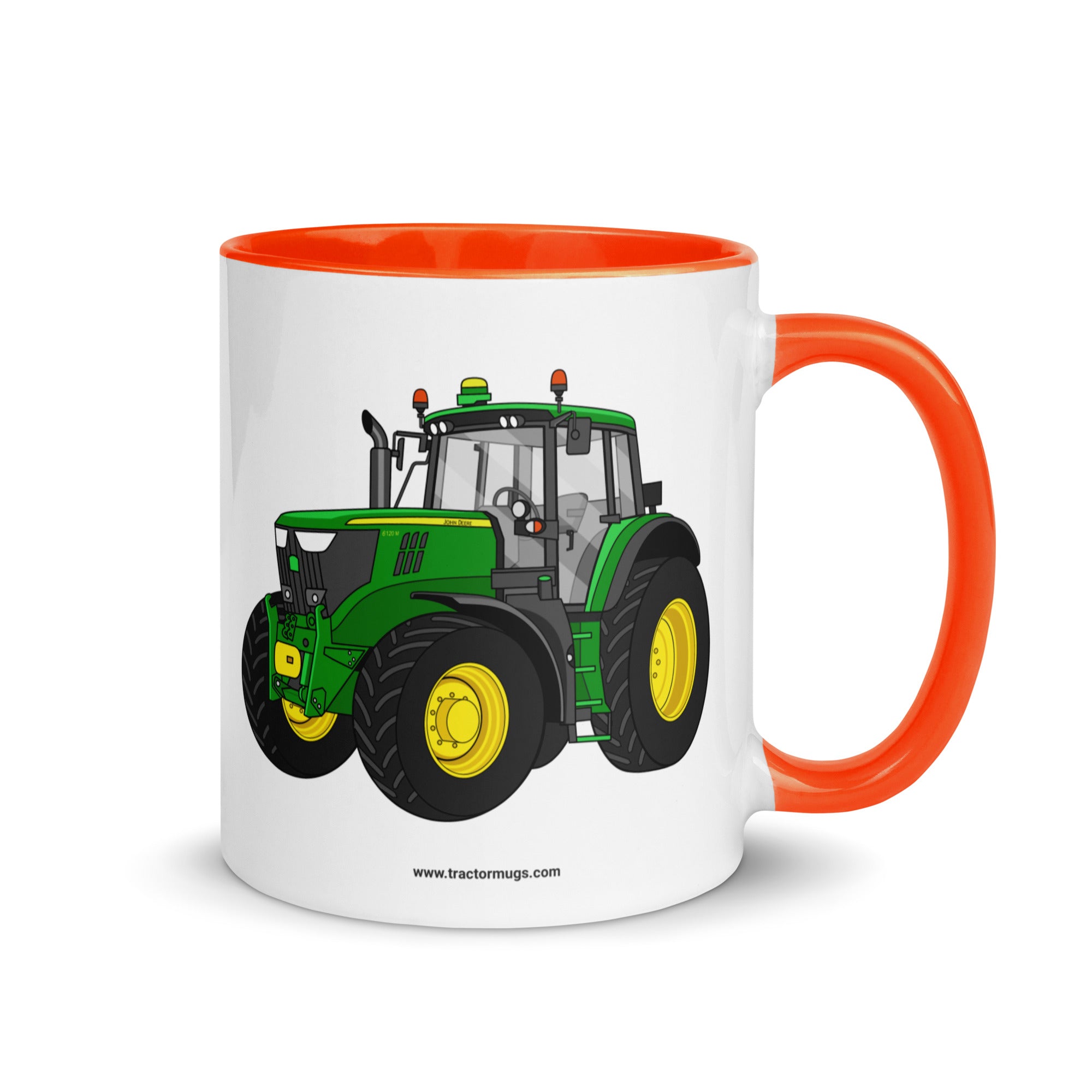 John Deere Orange / 11 oz John Deere 6120 M | Mug with Color Inside Quality Farmers Merch