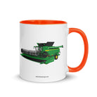 John Deere Orange / 11 oz John Deere X9 1100 Combine | Mug with Color Inside Quality Farmers Merch