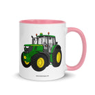 John Deere Pink / 11 oz John Deere 6120 M | Mug with Color Inside Quality Farmers Merch