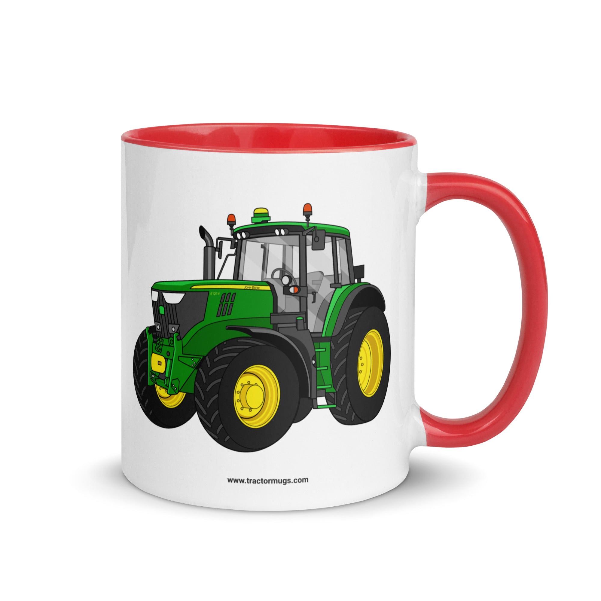 John Deere Red / 11 oz John Deere 6120 M | Mug with Color Inside Quality Farmers Merch