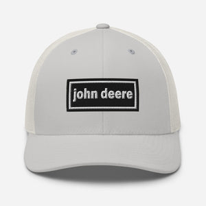 John Deere Silver Oasis Style Retro John Deere | Trucker Cap Quality Farmers Merch
