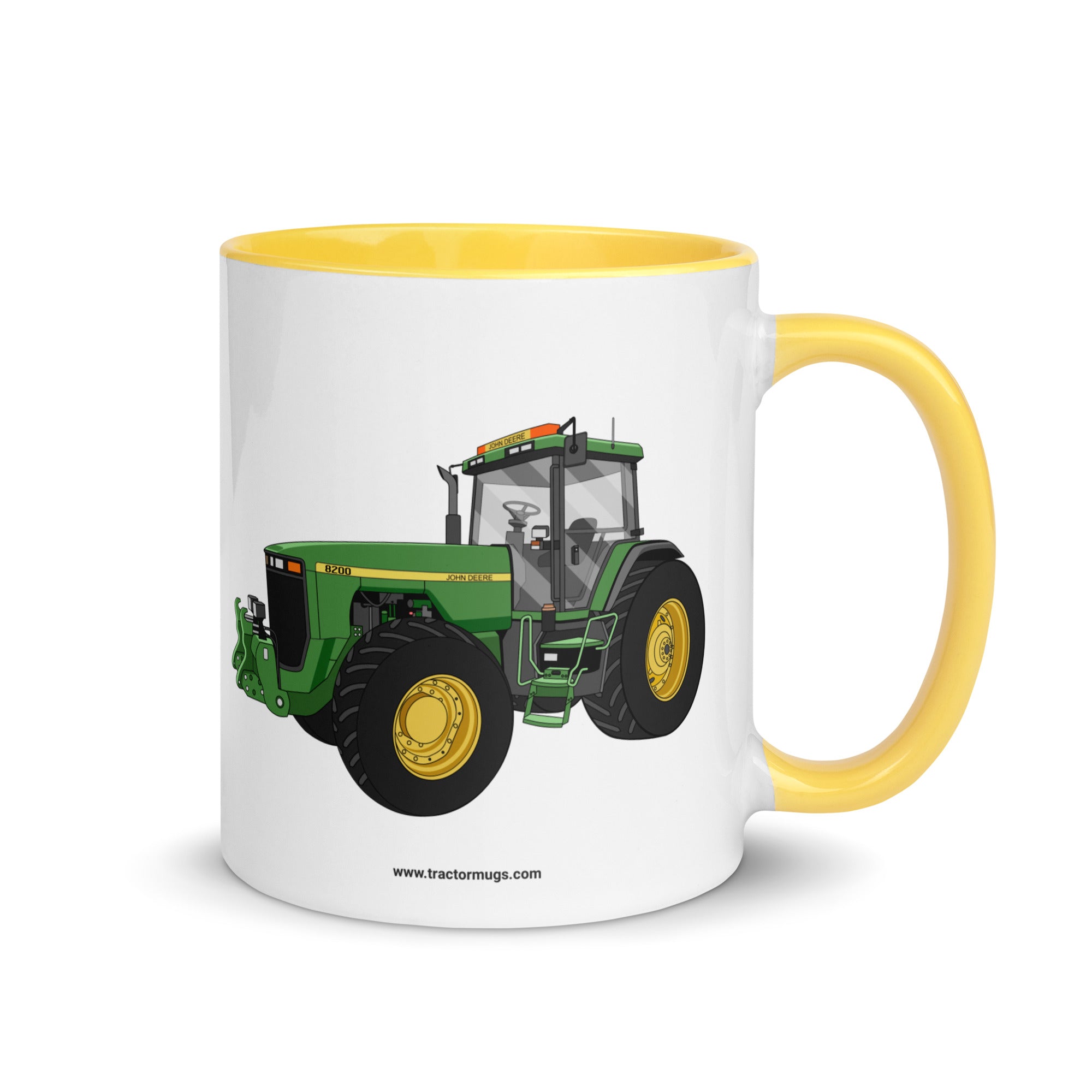 John Deere Yellow / 11 oz John Deere 8200 | Mug with Color Inside Quality Farmers Merch