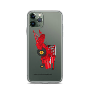Massey Clear Case for iPhone® iPhone 11 Pro Massey 760 Combine Harvester | Clear Case for iPhone® Quality Farmers Merch