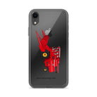 Massey Clear Case for iPhone® iPhone XR Massey 760 Combine Harvester | Clear Case for iPhone® Quality Farmers Merch