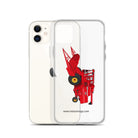 Massey Clear Case for iPhone® Massey 760 Combine Harvester | Clear Case for iPhone® Quality Farmers Merch