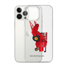 Massey Clear Case for iPhone® Massey 760 Combine Harvester | Clear Case for iPhone® Quality Farmers Merch