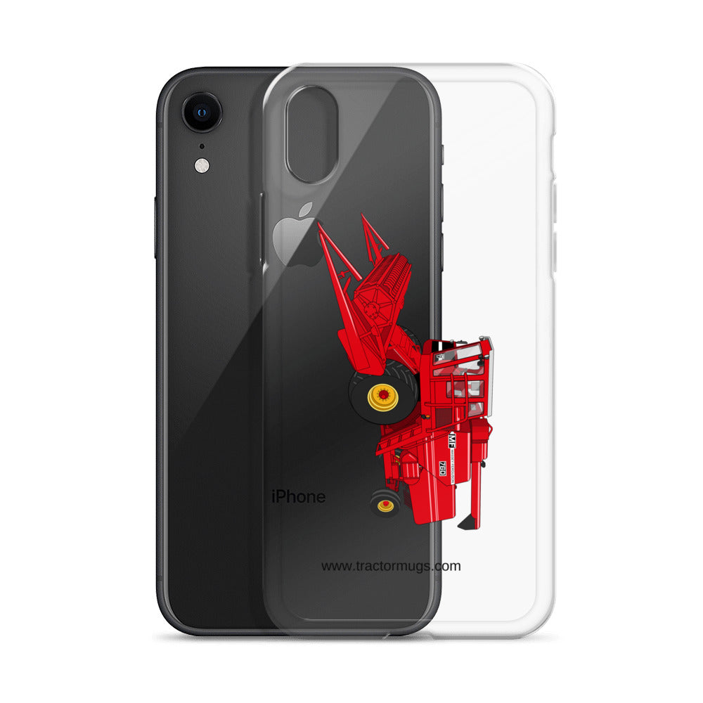 Massey Clear Case for iPhone® Massey 760 Combine Harvester | Clear Case for iPhone® Quality Farmers Merch