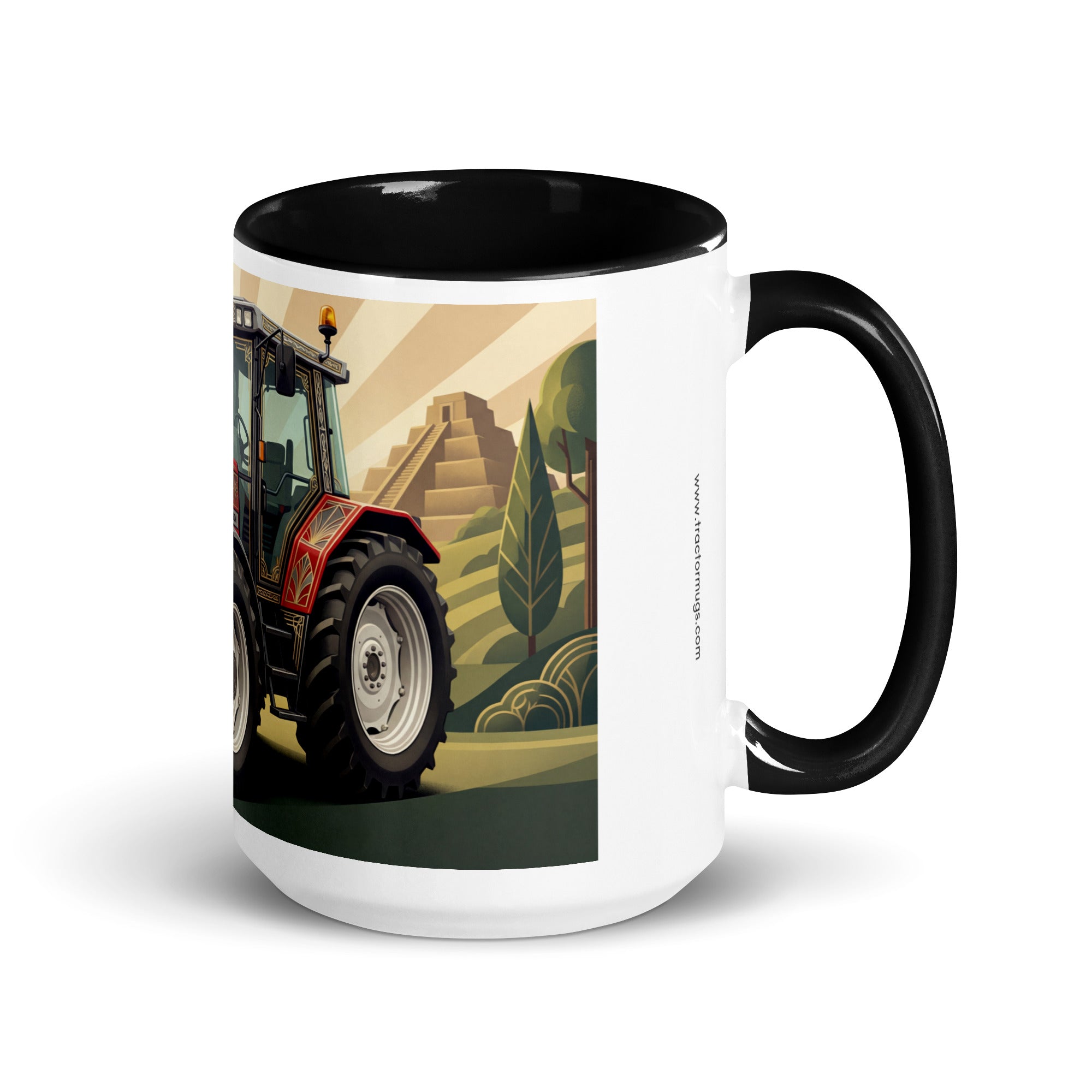 Massey Ferguson Black / 15 oz Massey Ferguson 6180 | Art Deco Mug with Color Inside Quality Farmers Merch