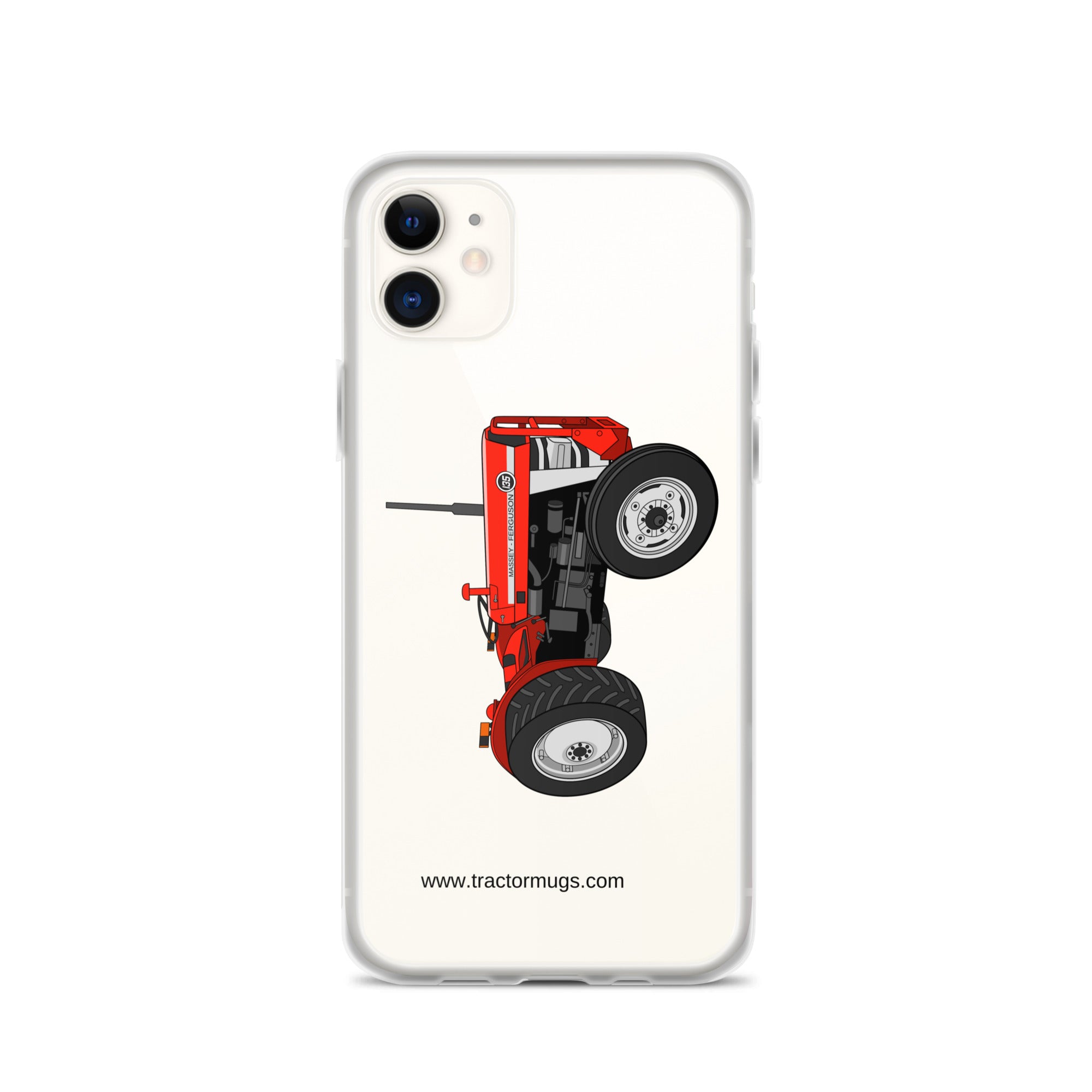 Massey Ferguson Clear Case for iPhone® iPhone 11 Massey Ferguson 135 with cab  |  Clear Case for iPhone® Quality Farmers Merch